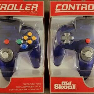 2 N64 Controllers - Purple/Grape (NEW) - Nintendo64 - Funtastic - Old Skool